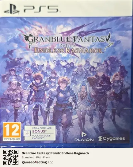 Granblue Fantasy: Relink: Endless Ragnarok PlayStation 5, PAL box front