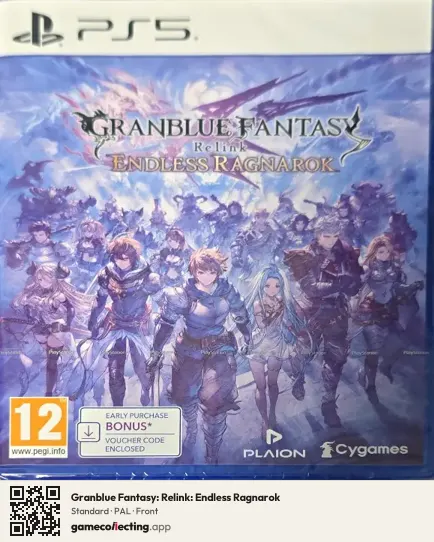 Granblue Fantasy: Relink: Endless Ragnarok PlayStation 5, PAL box front
