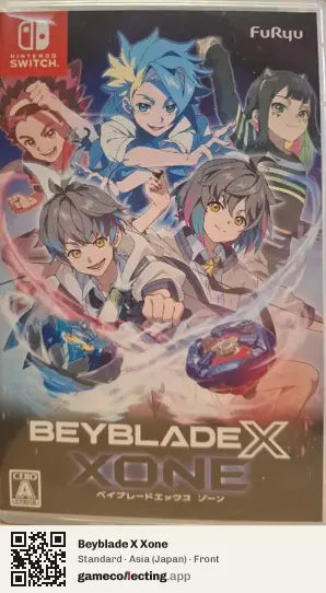Beyblade X Xone Nintendo Switch, Japan box front