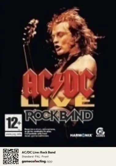 AC/DC Live: Rock Band PlayStation 3, PAL box front