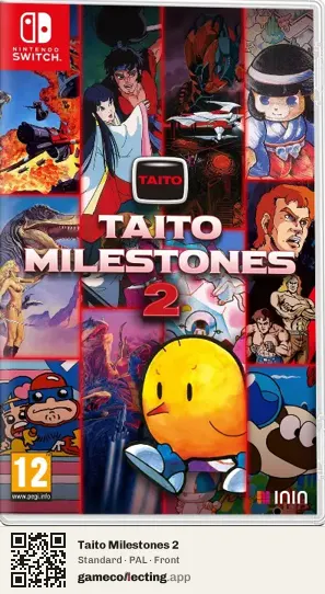 Taito Milestones 2 Nintendo Switch, PAL box front
