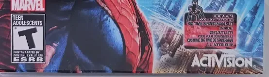 Spider-Man: Edge of Time, the ESRB box on its front