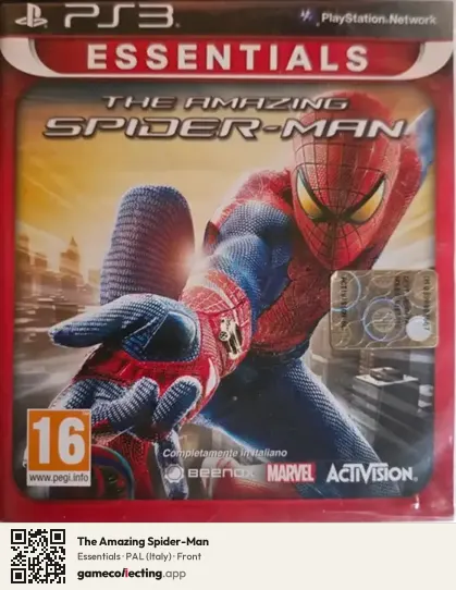 The Amazing Spider-Man PlayStation 3, Italy box front