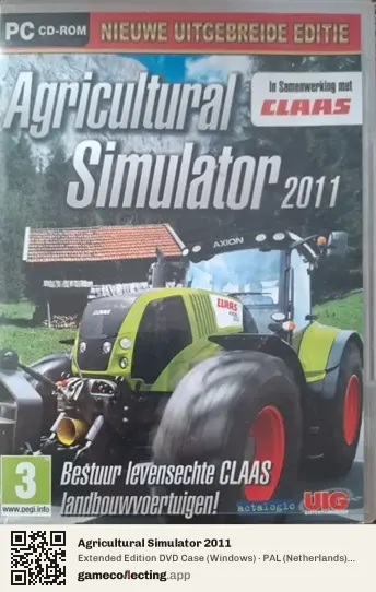 Agricultural Simulator 2011 Computer, Netherlands box front