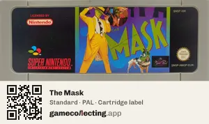 The Mask Super Nintendo Entertainment System, PAL cartridge label