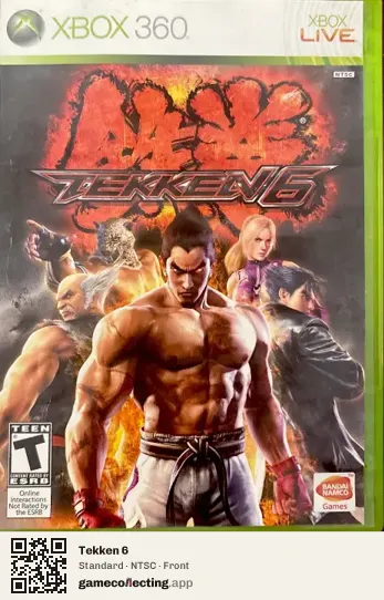 Tekken 6 Xbox 360, NTSC box front