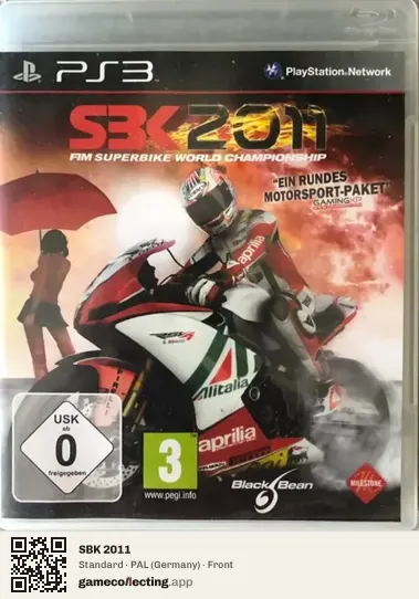 SBK 2011 PlayStation 3, Germany box front