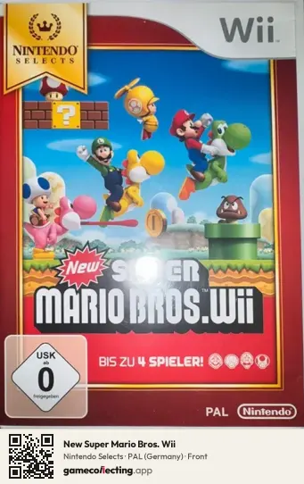 New Super Mario Bros. Wii Nintendo Wii, Germany box front