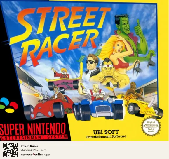 Street Racer Super Nintendo Entertainment System, PAL box front