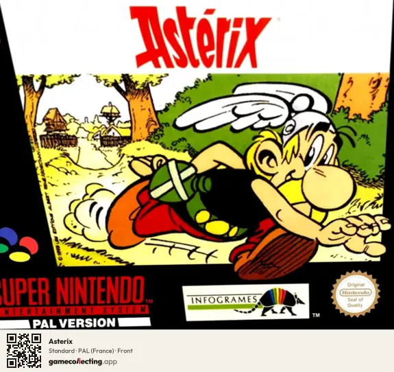 Asterix Super Nintendo Entertainment System, France box front