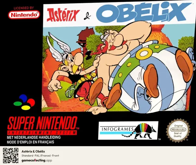 Astérix & Obélix Super Nintendo Entertainment System, France box front