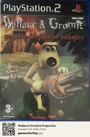 Wallace & Gromit in Project Zoo PlayStation 2, Italy box front