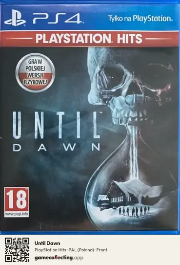 Until Dawn PlayStation 4, Poland box front