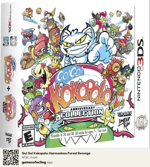 Go! Go! Kokopolo: Harmonious Forest Revenge Nintendo 3DS, NTSC box front