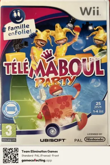 Team Elimination Games Nintendo Wii, France box front