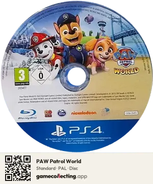 PAW Patrol World PlayStation 4, PAL disc