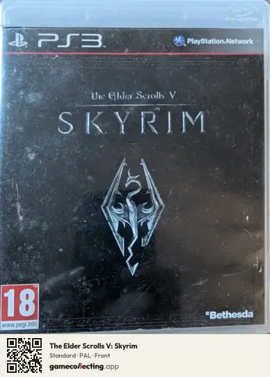 The Elder Scrolls V: Skyrim PlayStation 3, PAL box front