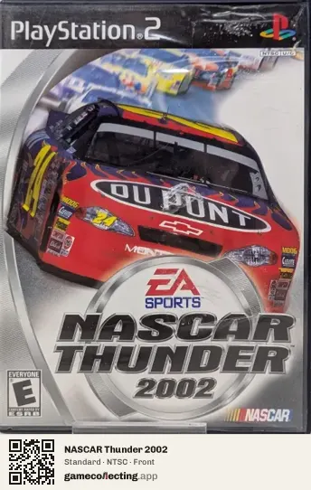 NASCAR Thunder 2002 PlayStation 2, NTSC box front