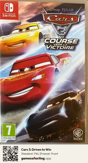 Cars 3: Driven to Win Nintendo Switch, France box front