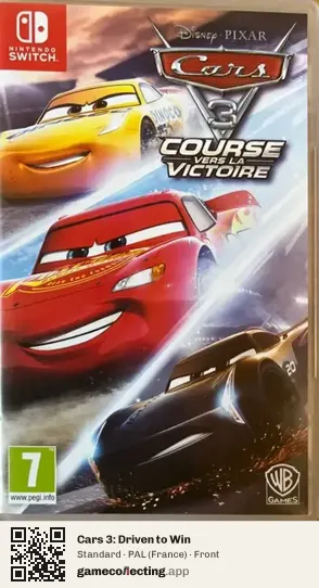 Cars 3: Driven to Win Nintendo Switch, France box front