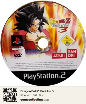 Dragon Ball Z: Budokai 3 PlayStation 2, PAL disc