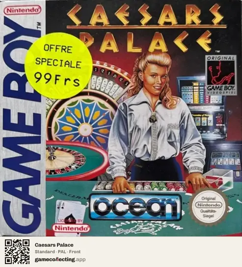 Caesars Palace Game Boy, PAL box front