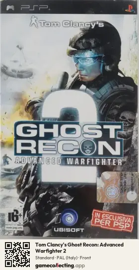 Tom Clancy's Ghost Recon: Advanced Warfighter 2 PlayStation Portable, Italy box front