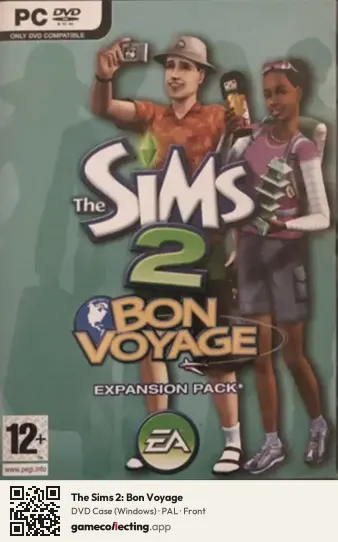 The Sims 2: Bon Voyage Computer, PAL box front