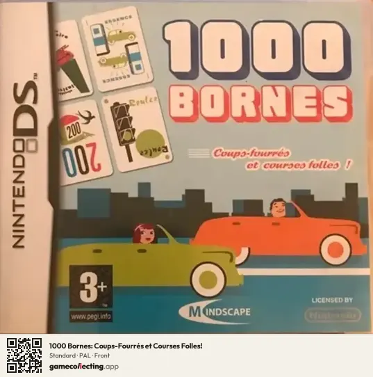 1000 Bornes: Coups-Fourrés et Courses Folles! Nintendo DS, PAL box front