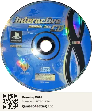 Running Wild PlayStation, NTSC disc