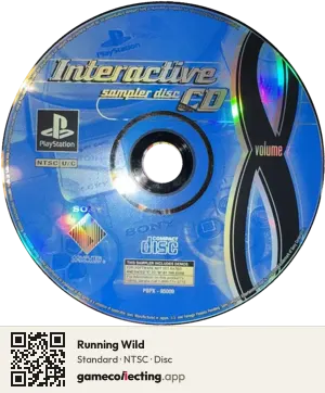 Running Wild PlayStation, NTSC disc