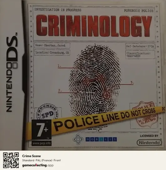 Crime Scene Nintendo DS, France box front
