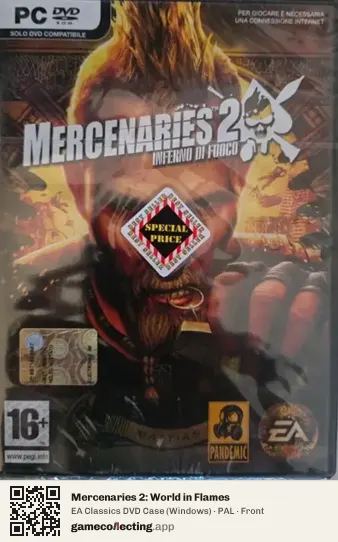 Mercenaries 2: World in Flames Computer, PAL box front