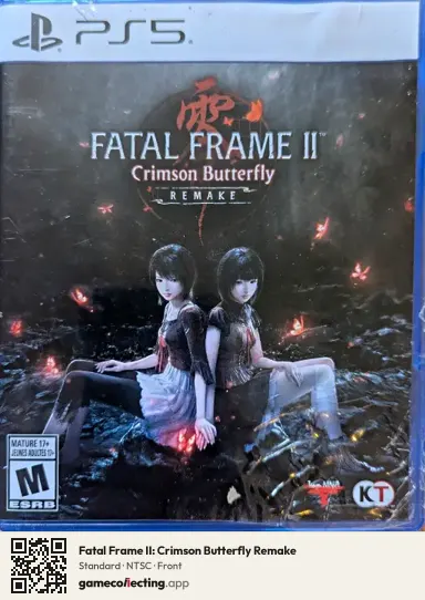 Fatal Frame II: Crimson Butterfly Remake PlayStation 5, NTSC box front