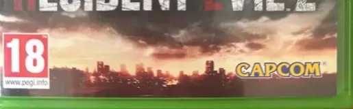 Resident Evil 2, the PEGI square on its front