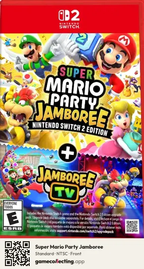 Super Mario Party Jamboree Nintendo Switch 2, NTSC box front