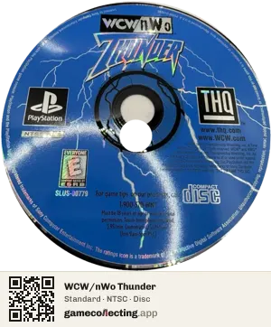 WCW/nWo Thunder PlayStation, NTSC disc