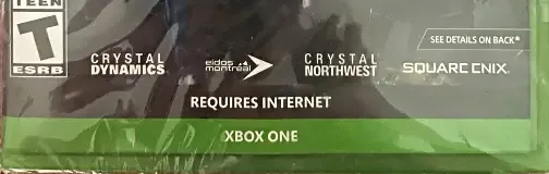 Marvel's Avengers, the ESRB box on its front
