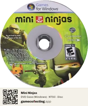 Mini Ninjas Computer, NTSC disc