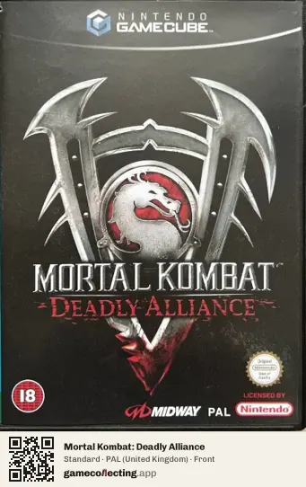 Mortal Kombat: Deadly Alliance Nintendo GameCube, United Kingdom box front