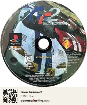 Gran Turismo 2 PlayStation, NTSC disc