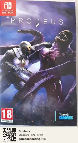 Prodeus Nintendo Switch, PAL box front