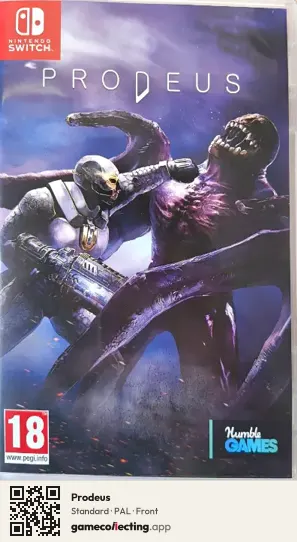 Prodeus Nintendo Switch, PAL box front