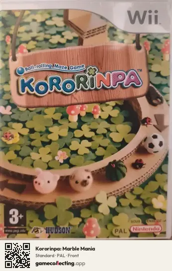 Kororinpa: Marble Mania Nintendo Wii, PAL box front