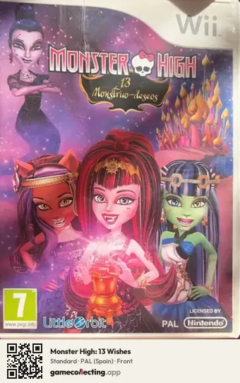 Monster High: 13 Wishes Nintendo Wii, Spain box front