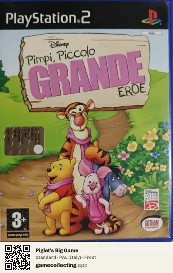 Piglet's Big Game PlayStation 2, Italy box front