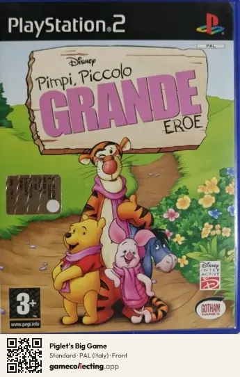 Piglet's Big Game PlayStation 2, Italy box front