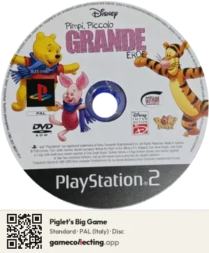 Piglet's Big Game PlayStation 2, PAL disc