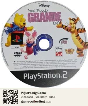 Piglet's Big Game PlayStation 2, PAL disc