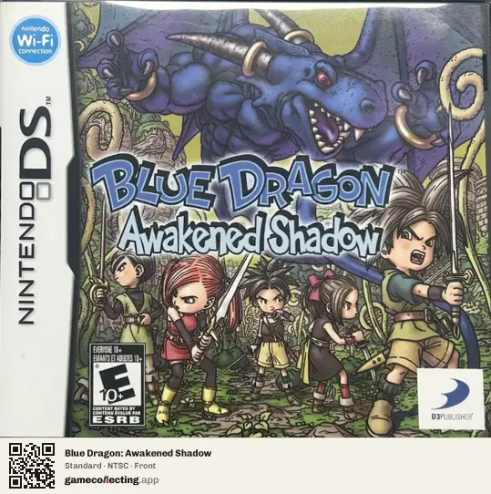 Blue Dragon: Awakened Shadow Nintendo DS, NTSC box front